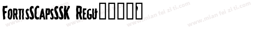 FortisSCapsSSK Regu字体转换